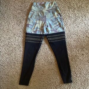 Bombshell Sportswear Green and Black Leggings